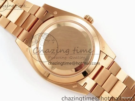 Brown 40 on DayDate Steel Dial Crystal 228235 904L President Bracelet VR3255 ARF 0225